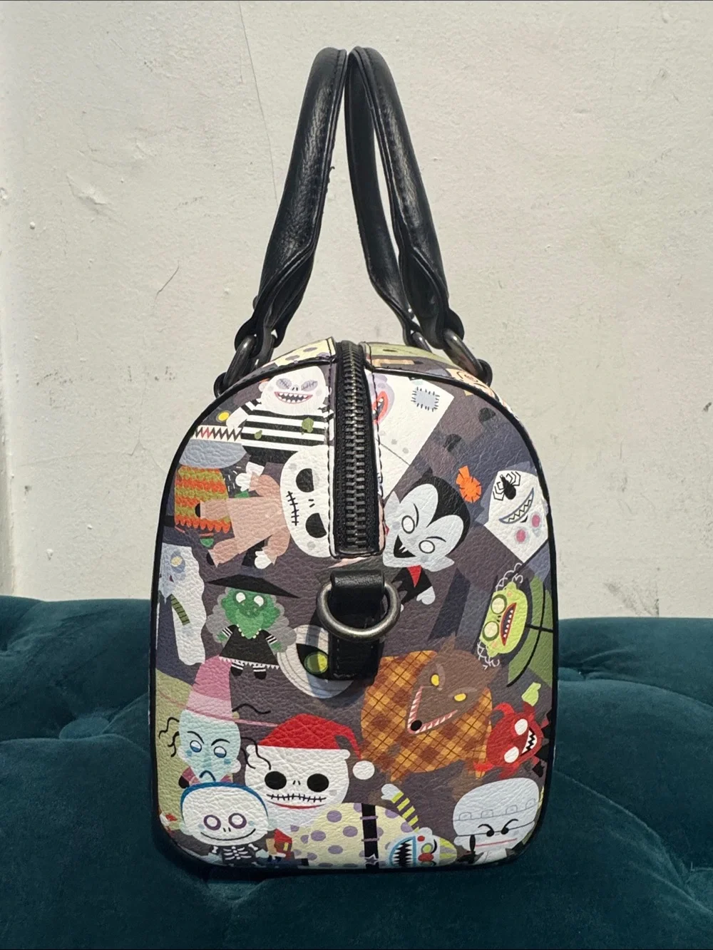 Disney The Nightmare Before Christmas Chibi character print duffle purse